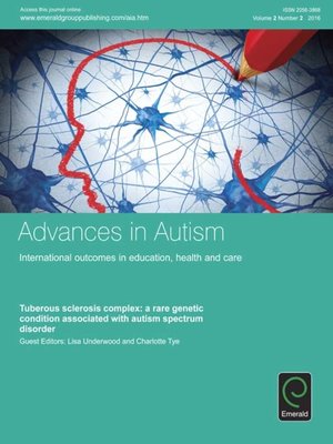 cover image of Advances in Autism, Volume 2, Number 2